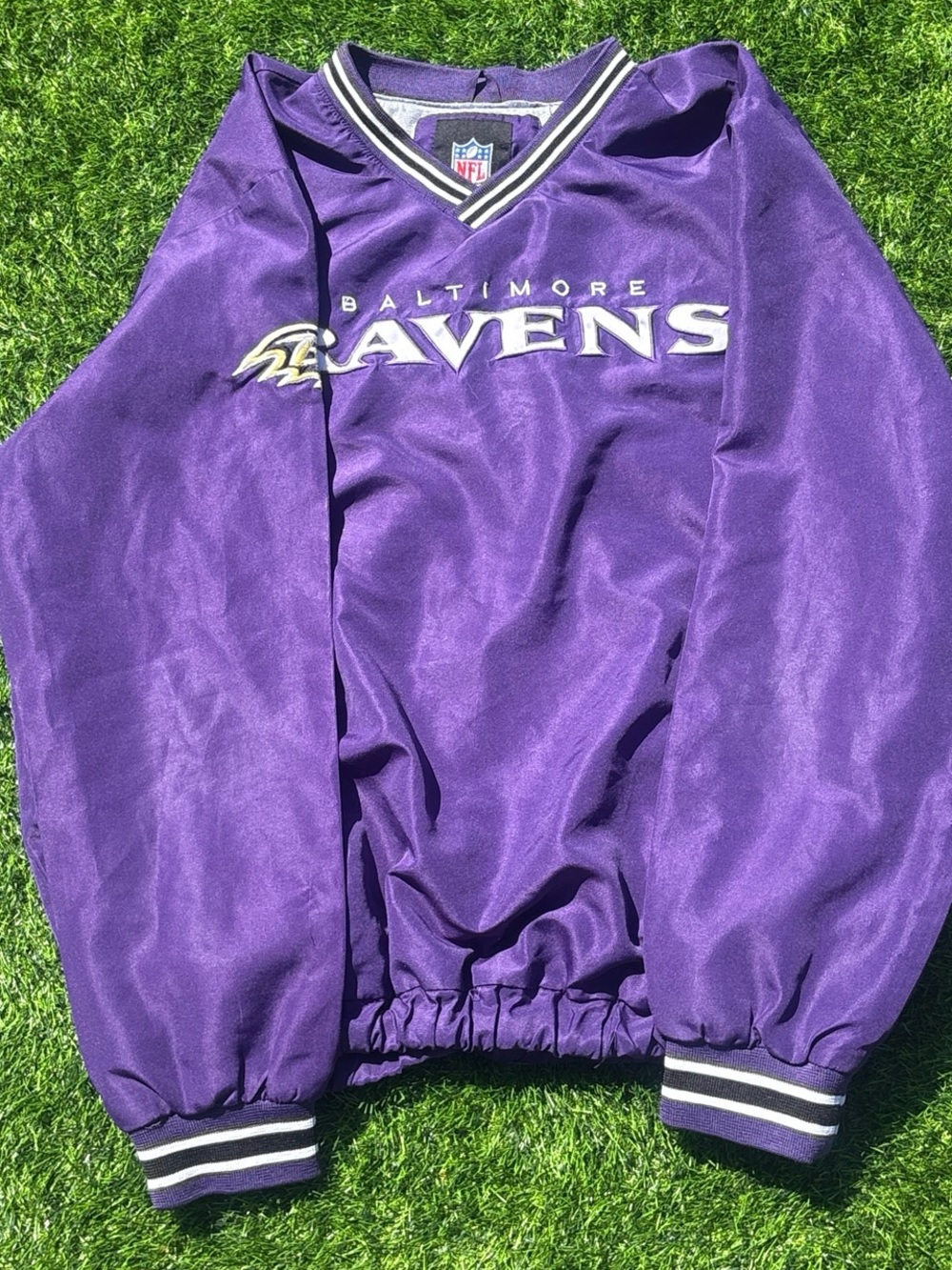 Baltimore Ravens Pullover Jacket - Purple Large